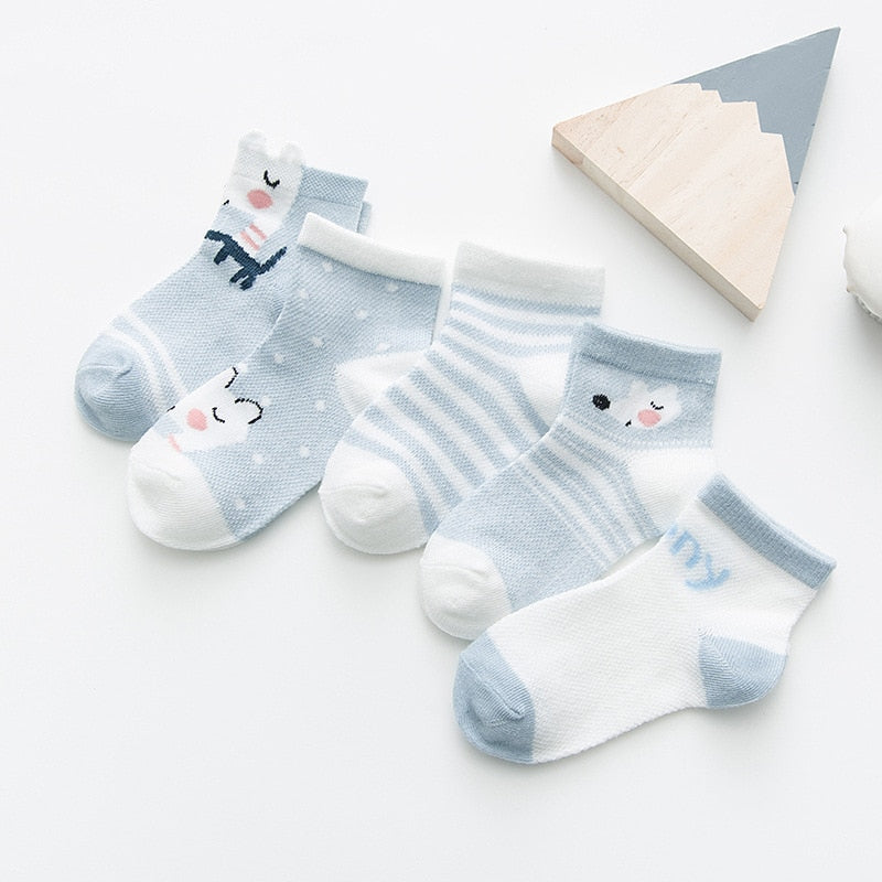 5Pairs/lot 0-2Y Infant Baby Socks - Forever Growth 