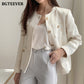 I'm The Boss Elegant O-Neck Short Blazer - Forever Growth 