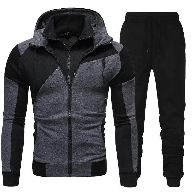 Casual Long Sleeve Hoodie+ Jogging Trousers  Set - Forever Growth 