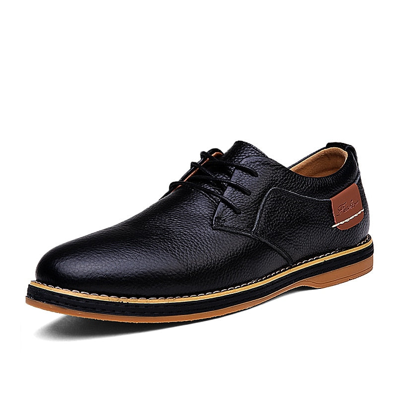 Lace-up Formal Leather Oxfords Shoes - Forever Growth 