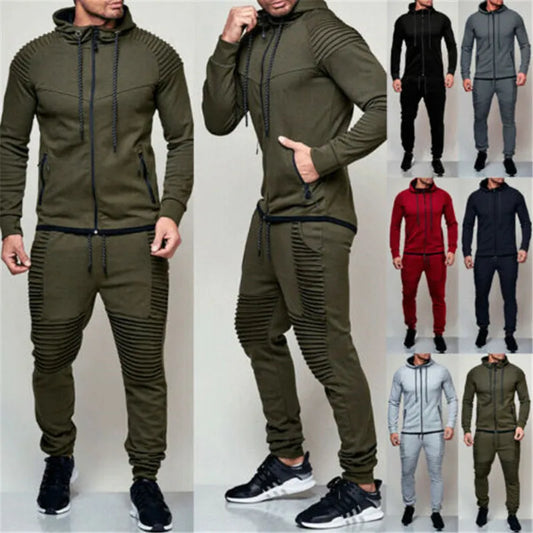 Casual Hooded Sweatshirt +Drawstring Pants - Forever Growth 