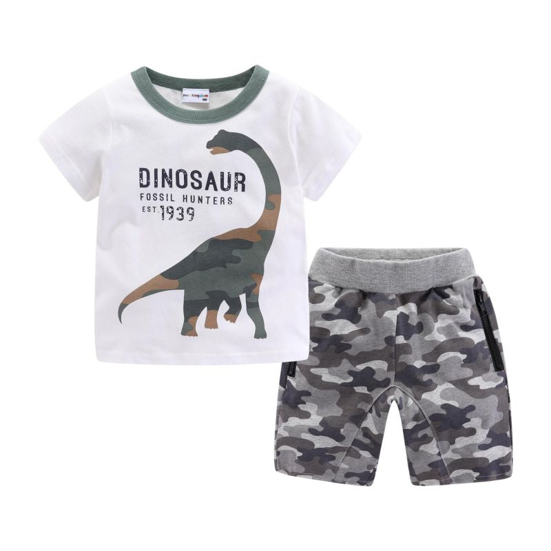 Mudkingdom Dinosaur Boys Outfit Sets - Forever Growth 