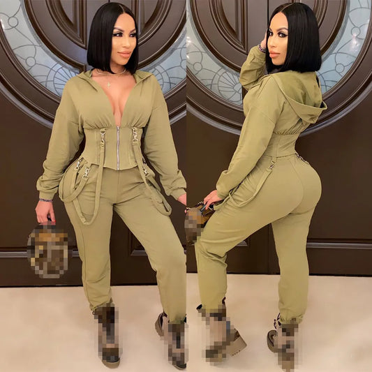 Trendy Long Sleeve 2pc Tracksuits - Forever Growth 