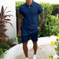 Summer Casual Luxury Polo Shirt+ Shorts Set - Forever Growth 
