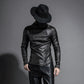 Gothic Slim Fit Punk PU Coat - Forever Growth 