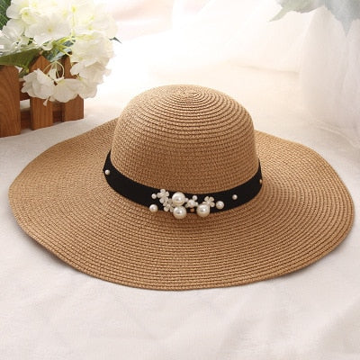 Why Not Be Grand Round Wide Brim Straw Hats - Forever Growth 