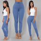 Elastic Slim Pencil High Waist Pants - Forever Growth 