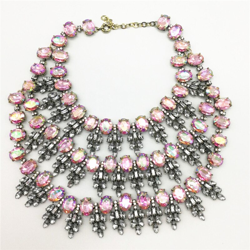 Chic Crystal Choker Multilayer Necklace - Forever Growth 