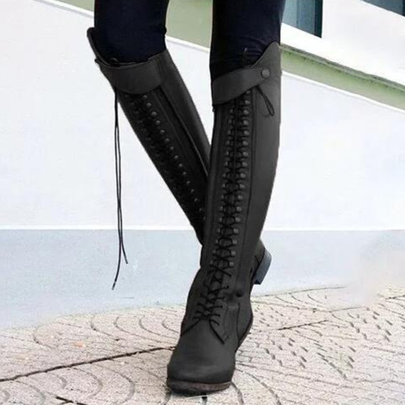 High Knight Riding Boots w/ Zipper - Forever Growth 