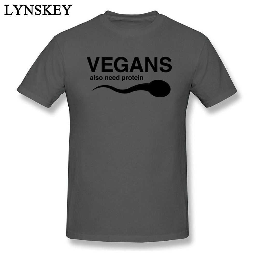 Funny Vegans Also Need Protein Shirt - Forever Growth 