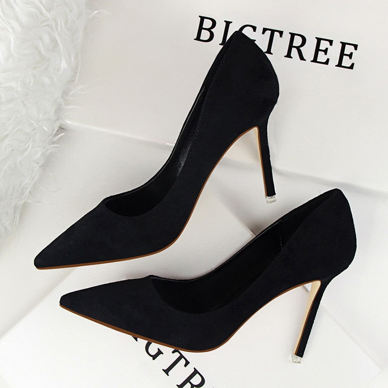 Casual Pointed Toe Stiletto High Heels - Forever Growth 