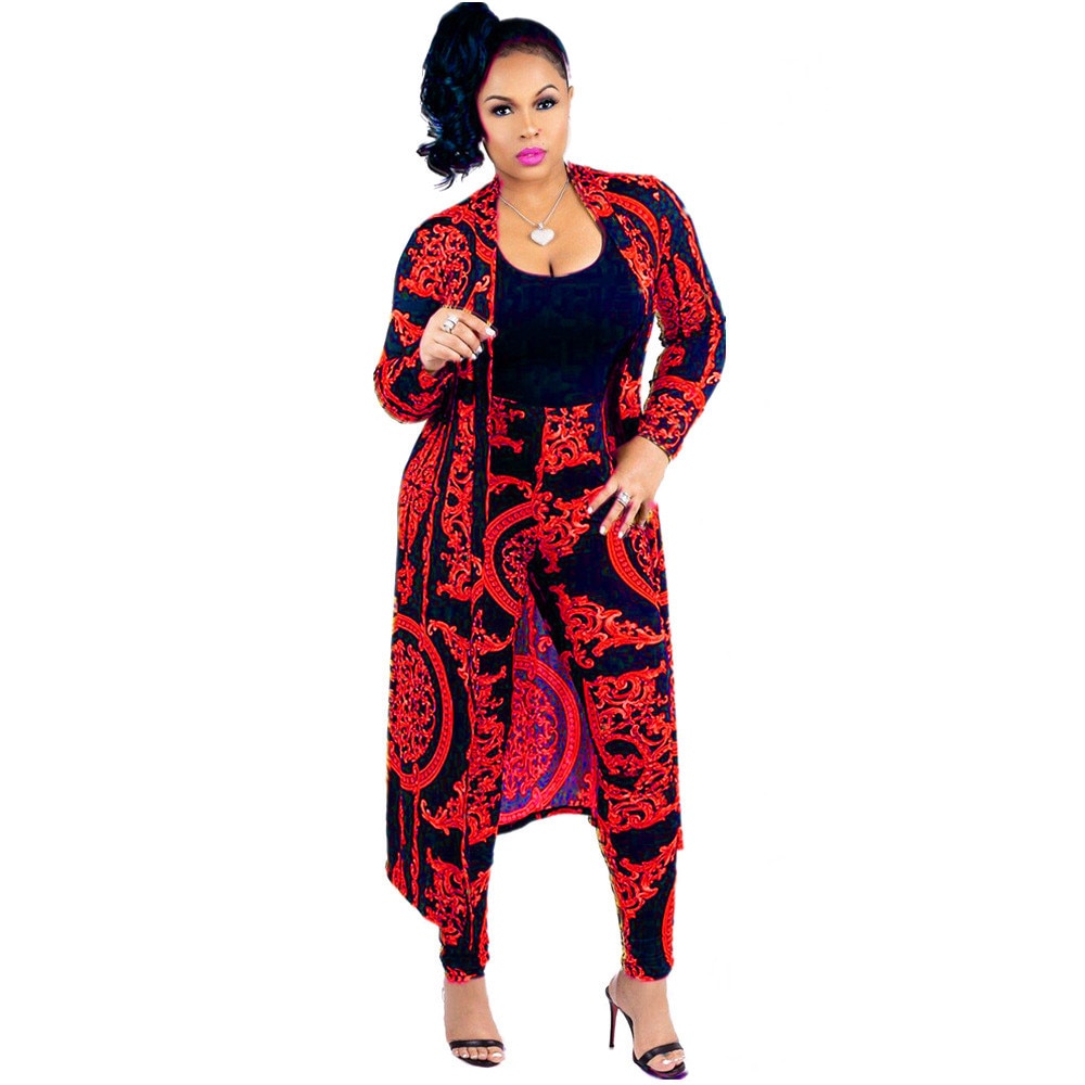 New African Print Dashiki  Coat+ Leggings 2pc Set - Forever Growth 