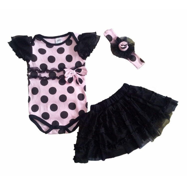 Newborn Short Romper,Tutu Skirt+ Headband Sets - Forever Growth 