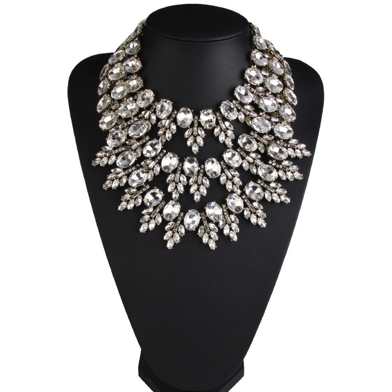 Chic Crystal Choker Multilayer Necklace - Forever Growth 