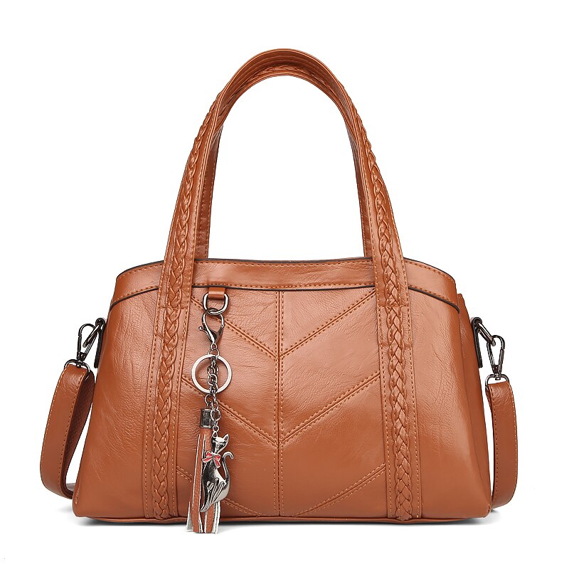 Trendy Stylish Messenger Travel Genuine Leather Tote - Forever Growth 