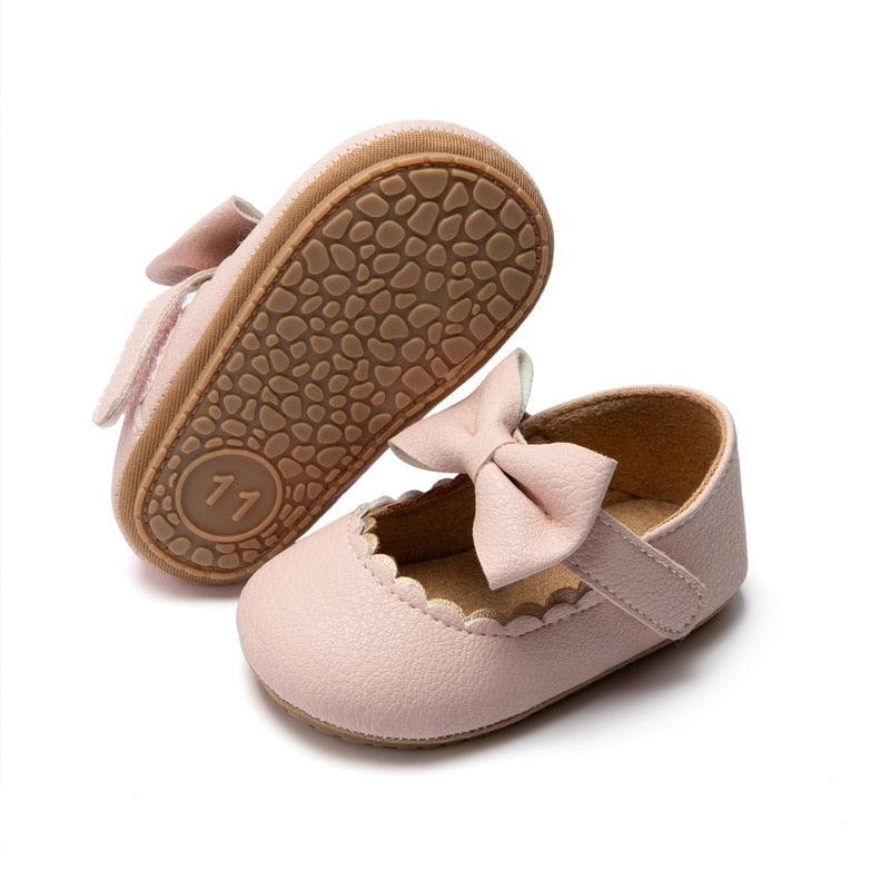 Baby Casual Bowknot Non-slip Mary Janes Shoes - Forever Growth 