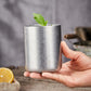 Vintage Distressed Stainless Steel Mug with Lid - Forever Growth 