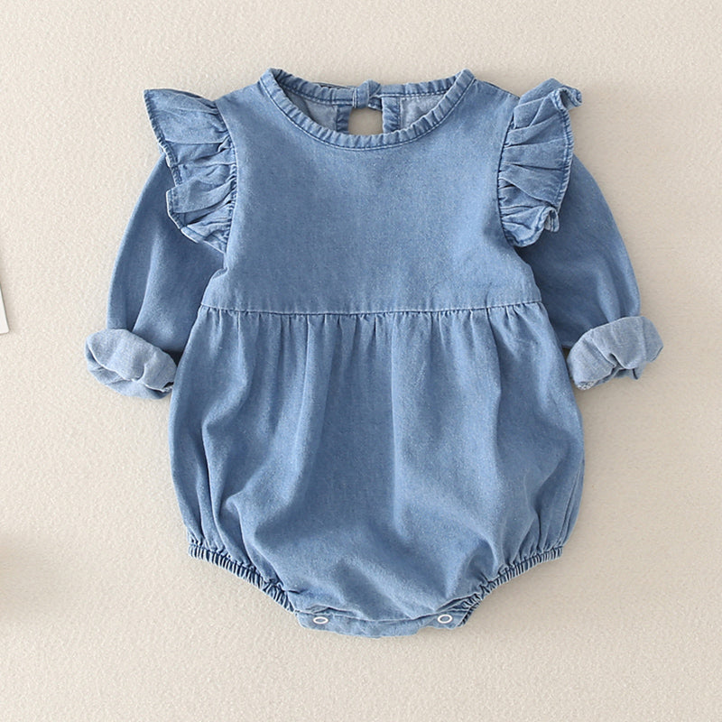 Stylish Baby Denim Romper - Forever Growth 