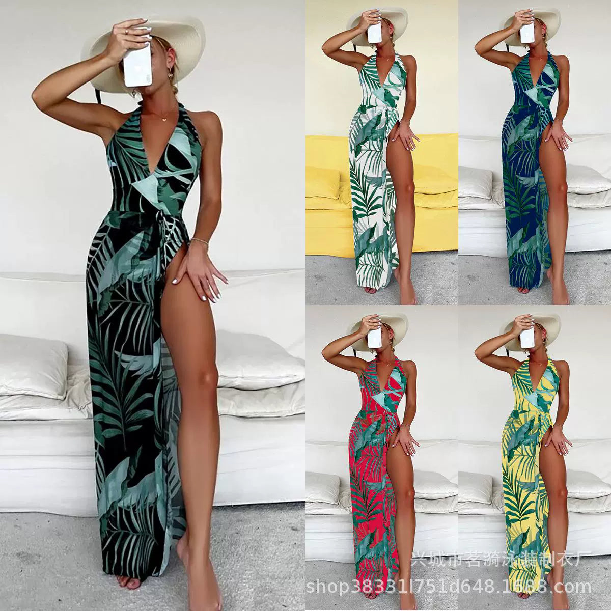 One-Piece Sexy V-Neck Summer Dress - Forever Growth 