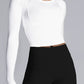 Tight Midriff-Baring Long Sleeve Quick Drying Top - Forever Growth 