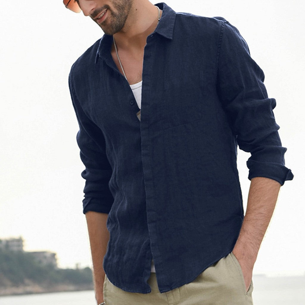 Trendy Casual Long-Sleeved Shirt - Forever Growth 