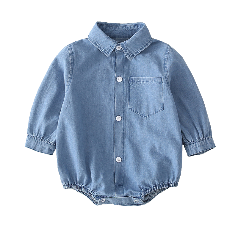 Stylish Baby Denim Romper - Forever Growth 