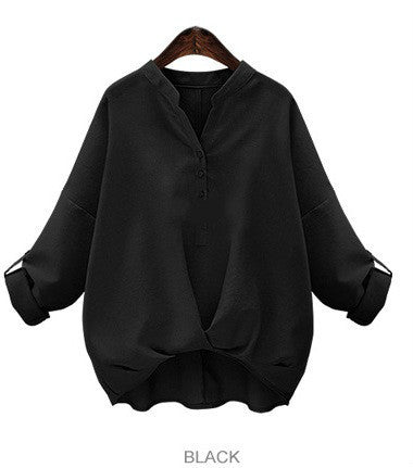 Chic Trendy Long Sleeves Loose Large Top - Forever Growth 