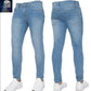 Washed Distressed Slim-Fit Skinny Jeans - Forever Growth 