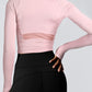 Tight Midriff-Baring Long Sleeve Quick Drying Top - Forever Growth 