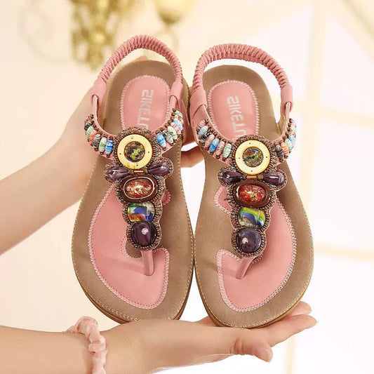 Open Toe Beach Flat Sandals - Forever Growth 