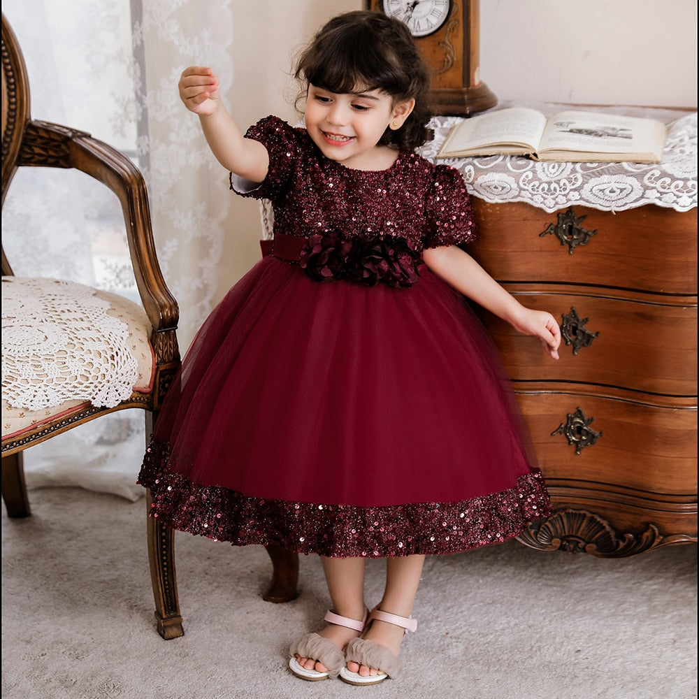 Toddler Sequin Bow Event Dress - Forever Growth 