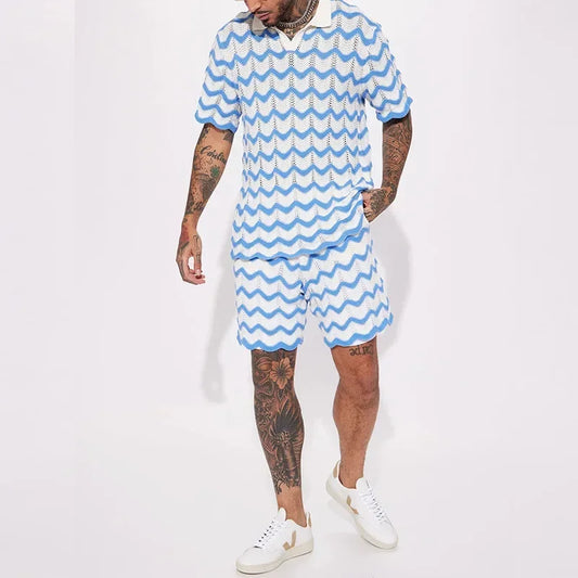 New Knit Shirts+ Shorts Leisure Set - Forever Growth 