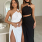 Strapless Maxi Halter Sleeveless High Split Sexy Dress - Forever Growth 