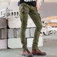 Skinny Distressed Slim Elastic Cargo Pants - Forever Growth 