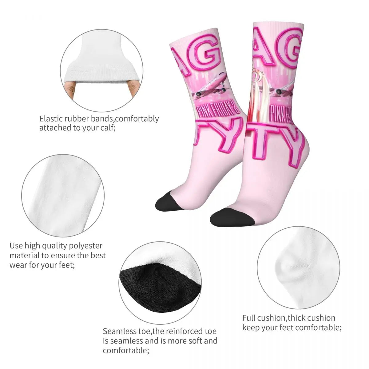 Gag City Nicki Minaj Queen Of Rap Socks - Forever Growth 