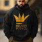 Plus Size Hoodie Casual Graphic King Hoodie - Forever Growth 