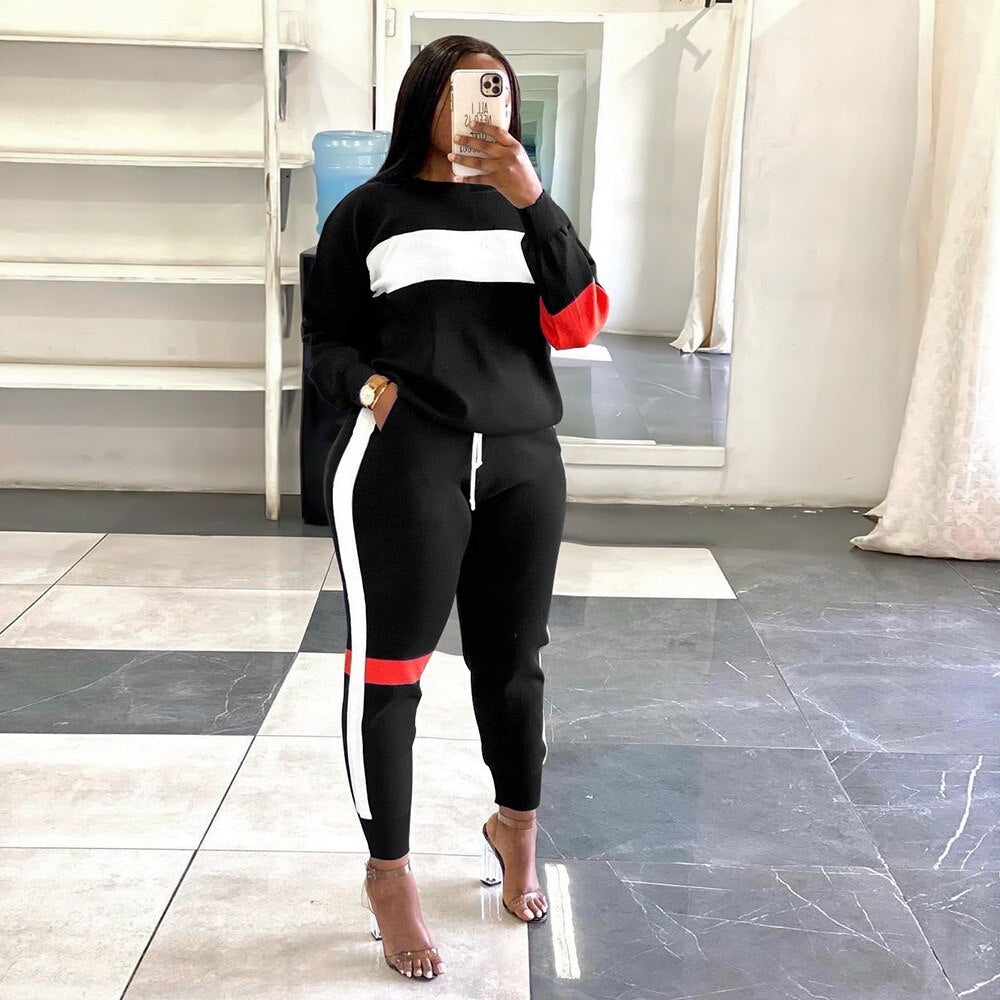 Fitness Pullover Sweatshirt+ Jogger Pants Set - Forever Growth 
