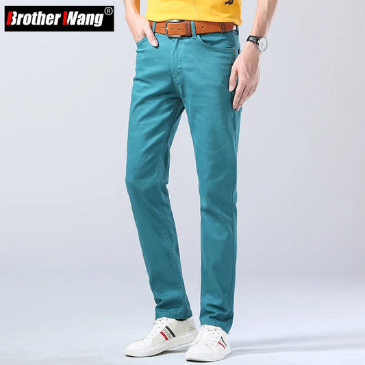 Bright Trendy Denim Stretch Fit Jeans - Forever Growth 