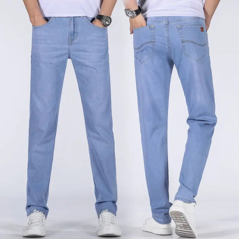 Slim Straight Denim Pants - Forever Growth 