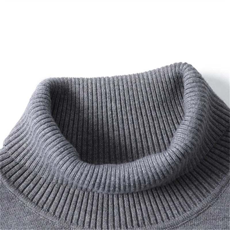 New Casual High Collar Knitwear Pullover Sweater - Forever Growth 