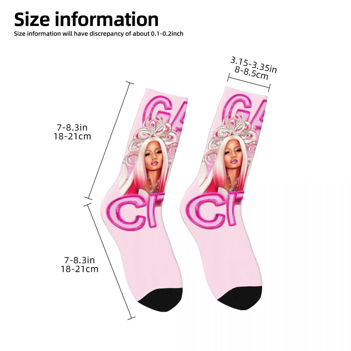 Gag City Nicki Minaj Queen Of Rap Socks - Forever Growth 