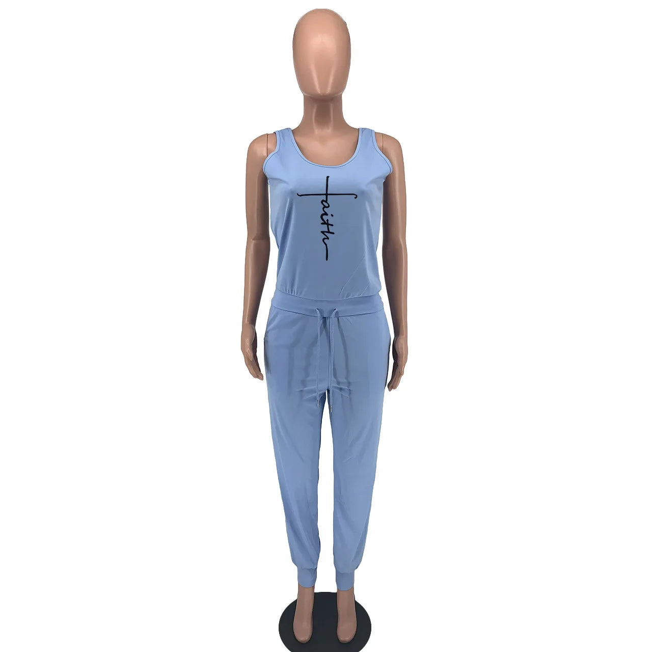 Solid Color Sleeveless Jumpsuits w/Pockets - Forever Growth 