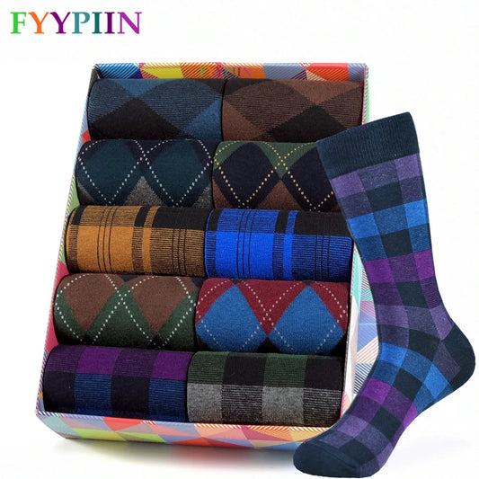 Colorful Stylish Casual Business Dress Socks - Forever Growth 