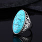 Vintage Turquoise Hollow Elegant Ring - Forever Growth 