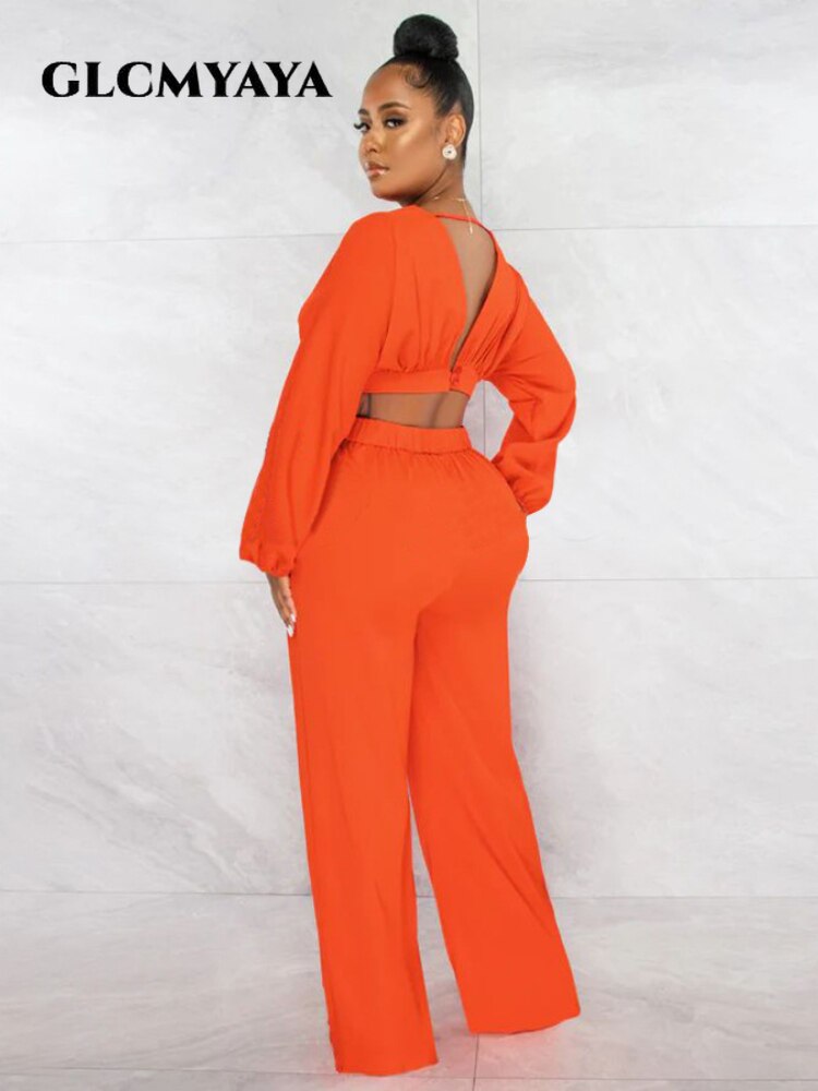 Elegant Solid Pants Suit Set - Forever Growth 