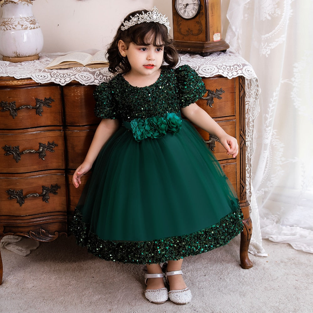 Toddler Sequin Bow Event Dress - Forever Growth 