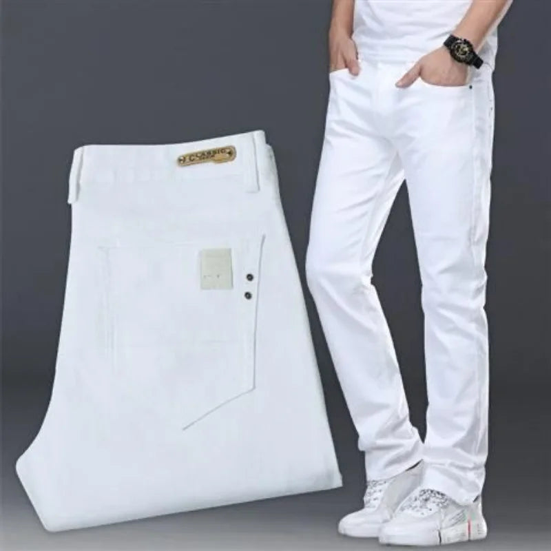 Slim Straight Denim Pants - Forever Growth 