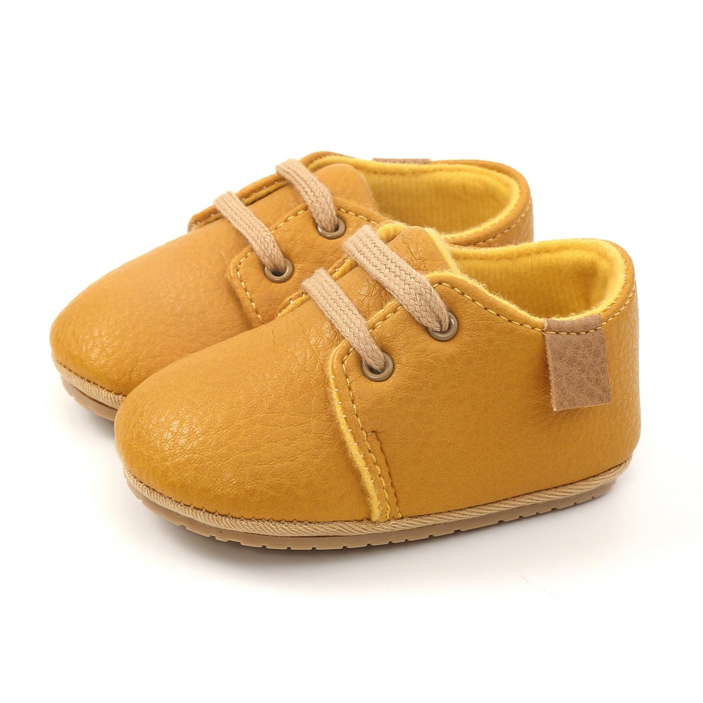 Baby Retro Leather Rubber Sole Anti-slip Moccasins - Forever Growth 
