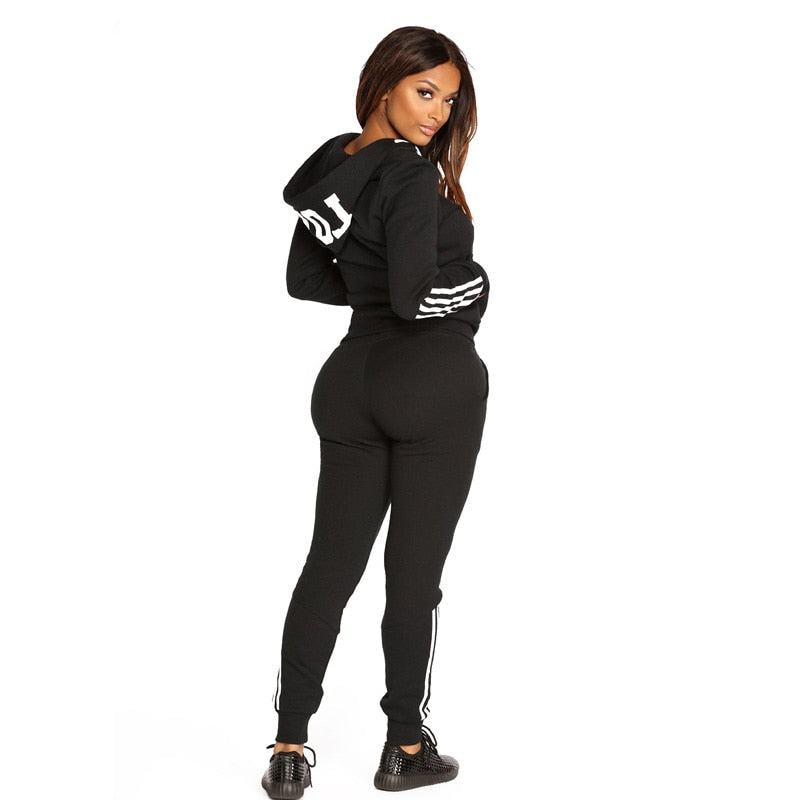 Casual Two-piece Zipper Tracksuit - Forever Growth 