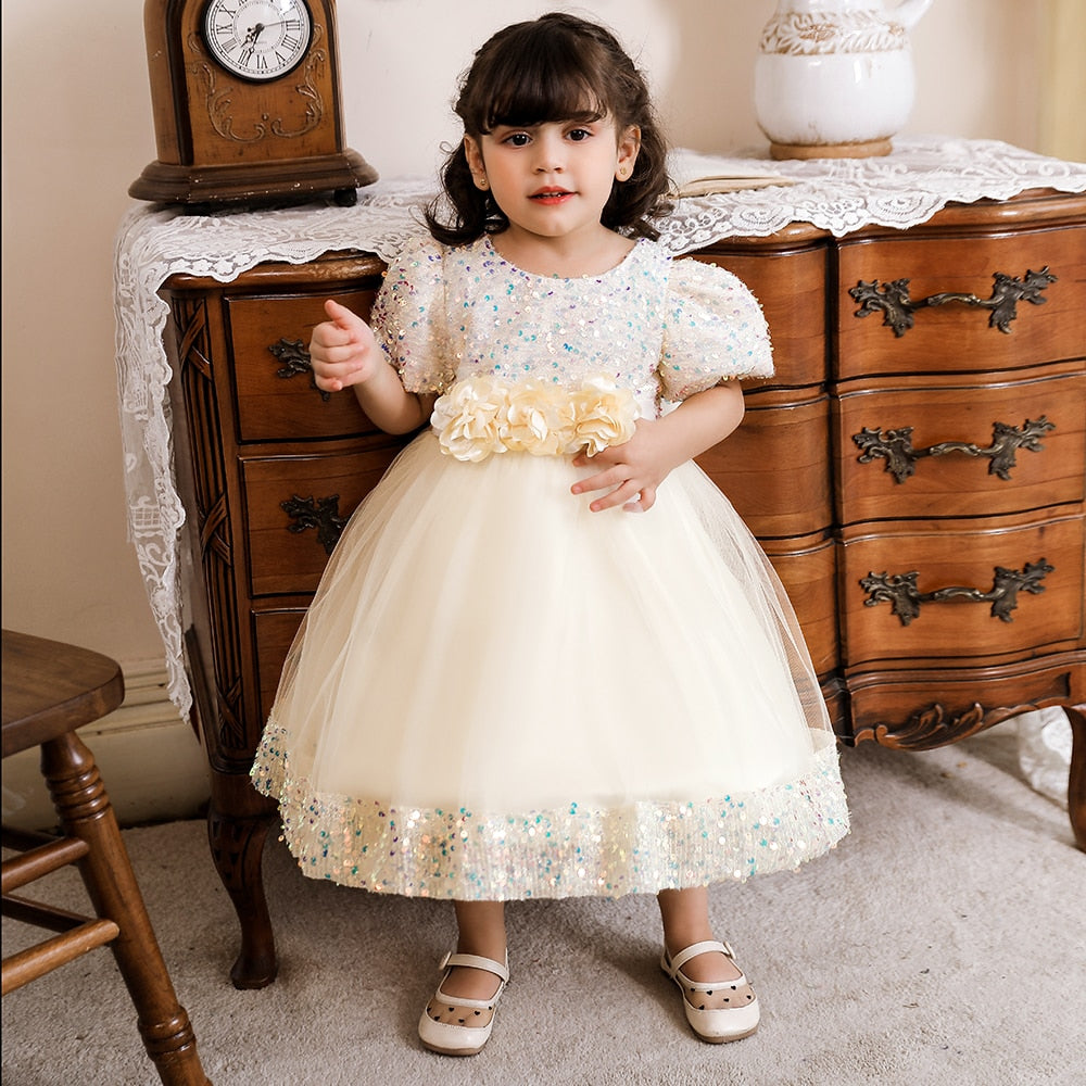 Toddler Sequin Bow Event Dress - Forever Growth 